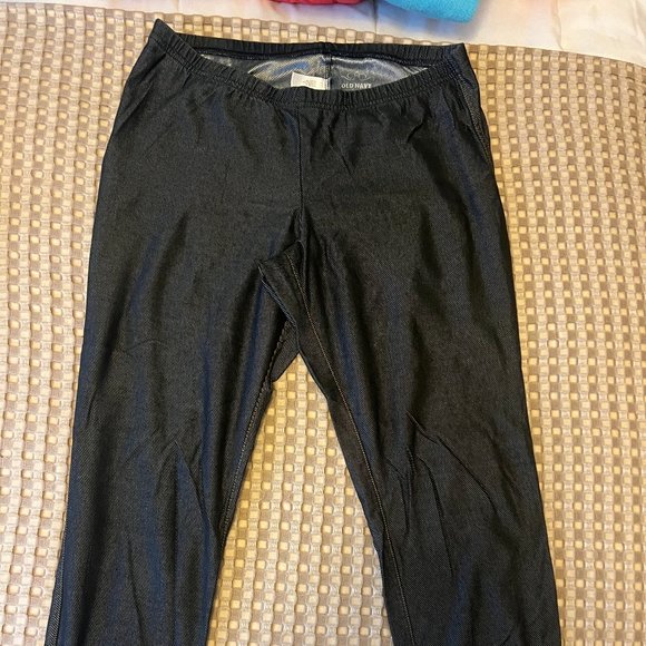 Old Navy Size L Dark Blue Jeggings - Picture 1 of 3